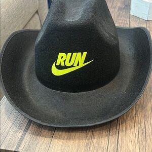 Black Nike Cowboy Hat with Yellow Logo